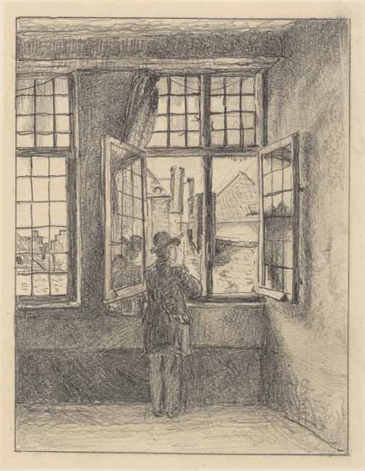 De man aan het venster, 1873